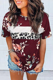Fashion Print Short Sleeve Top Ladies