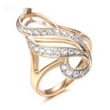 Ring Special-interest Design Irregular Geometric Rose Gold