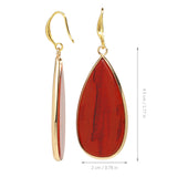 Vintage Tigereye Long Water Drops Earrings