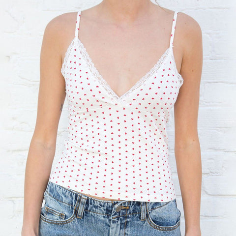 Ladies Simple Summer Love Printed Camisole
