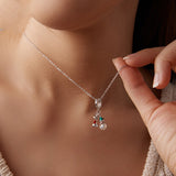 Original Christmas Snowman Diy Pendant Parts Christmas Fairy Tale S925 Sterling Silver