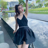 Girls Flower Buds Diamond Waist Skirt Pants Shorts Ladies Loose Sexy Temperament Ladies