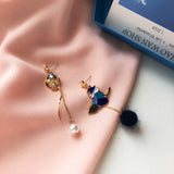Fashion Cute Asymmetric Magic Witch Earrings
