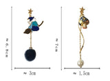 Fashion Cute Asymmetric Magic Witch Earrings