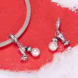 Original Christmas Snowman Diy Pendant Parts Christmas Fairy Tale S925 Sterling Silver