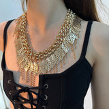 Gute Heavy Industry Waist Chain Multi-layer Golden Leaves Tassel Han Chinese Clothing Retro Ethnic Style Waist Decorations