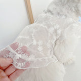 Summer Dog Skirt Thin Clothes Cute Embroidered