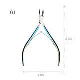 1pcs Double-ended Stainless Steel Cuticle Pusher Dead Skin Push Remover For Pedicure Manicure Nail Art Cleaner Care Tool