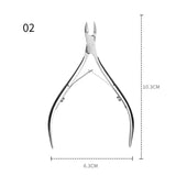 1pcs Double-ended Stainless Steel Cuticle Pusher Dead Skin Push Remover For Pedicure Manicure Nail Art Cleaner Care Tool