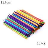 100/50Pcs Orange Wood Nail Sticks Double Sided Cuticle Pusher Remover Rhinestones Dotting Tools Nail Art Manicure Pedicure Care