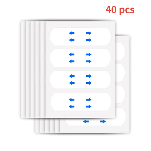 40/80PCS V-Shape Face Wrinkle Sagging Skin Adhesive Tape Lifting Face Stickers Invisible Transparent Thin Face Patche Lift Tools