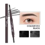 2 in 1 Eyebrow pencil professional Cosmetics makeup for women 5 Colors Waterproof Eyebrow Tattoo brush Long Lasting eyebrow pen