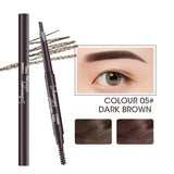 2 in 1 Eyebrow pencil professional Cosmetics makeup for women 5 Colors Waterproof Eyebrow Tattoo brush Long Lasting eyebrow pen