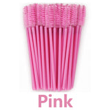 ANNAFRIS 50Pcs  Disposable Eyelash  Brush Soft Head Crystal Eyebrow Brush Lash Extension Brush  Mascara Wand Makeup Tool