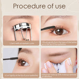 MACKANDY Waterproof 3D Lengthening Mascara Black Eyelash Extension Eye Lashs Brush Long-Wearing Silk Mascara Cosmetics Gift