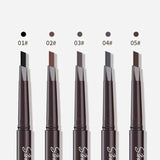 2 in 1 Eyebrow pencil professional Cosmetics makeup for women 5 Colors Waterproof Eyebrow Tattoo brush Long Lasting eyebrow pen