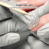 100/50Pcs Orange Wood Nail Sticks Double Sided Cuticle Pusher Remover Rhinestones Dotting Tools Nail Art Manicure Pedicure Care