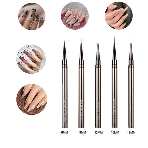 Nail Art Brush Lace Ombre Design Acrylic Nail Gradient Pen DIY UV Gel Painting Drawing Flowers Manicure Salon Tools