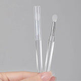 Nail Arts Silicone Applicator Sticks Reusable Chrome Glitter Applying Manicure Tool New Easy-Daub Pigment Silicone Nail Brush