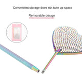 Multifunction Lashes Mirror Stainless Steel Magnifying Mirror For Checking False Eyelashes Extension Lash Makeup Supplies