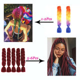 Jumbo braids Synthetic Crochet Hair Ombre Braiding Hair Extensions For Wholesale Jumbo Braiding Hair KaneKalon Hair Alibaby