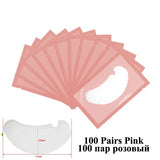 100pairs  U Shape Eyelash Pads Grafted Lash Hydrogels Gel Patches Under Eye Pads for Eyelash Extension Tips Sticker Makeup Tools