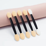 10/30/50100Pcs/ Bag Small Portable Eyeshadow Applicators In Bulk Double Sponge Eye Shadow Brush Makeup Mini Tools Wholesale