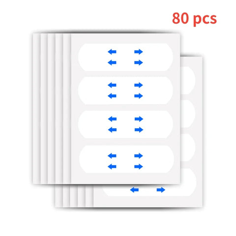 40/80PCS V-Shape Face Wrinkle Sagging Skin Adhesive Tape Lifting Face Stickers Invisible Transparent Thin Face Patche Lift Tools