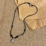 Vintage Chinese Style Lion Pendant Beaded Necklace For Women Men Lucky Punk Couple Clavicle Chain Ethnic Style Accessories