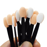 10/30/50100Pcs/ Bag Small Portable Eyeshadow Applicators In Bulk Double Sponge Eye Shadow Brush Makeup Mini Tools Wholesale