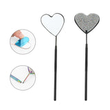 Multifunction Lashes Mirror Stainless Steel Magnifying Mirror For Checking False Eyelashes Extension Lash Makeup Supplies