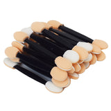 10/30/50100Pcs/ Bag Small Portable Eyeshadow Applicators In Bulk Double Sponge Eye Shadow Brush Makeup Mini Tools Wholesale