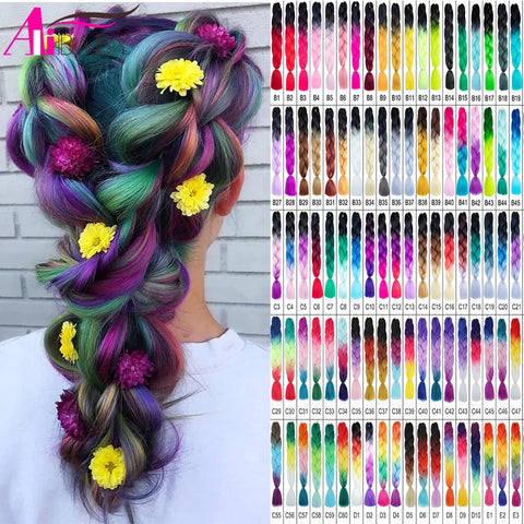 Jumbo braids Synthetic Crochet Hair Ombre Braiding Hair Extensions For Wholesale Jumbo Braiding Hair KaneKalon Hair Alibaby