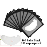 100pairs  U Shape Eyelash Pads Grafted Lash Hydrogels Gel Patches Under Eye Pads for Eyelash Extension Tips Sticker Makeup Tools