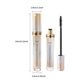 MACKANDY Waterproof 3D Lengthening Mascara Black Eyelash Extension Eye Lashs Brush Long-Wearing Silk Mascara Cosmetics Gift