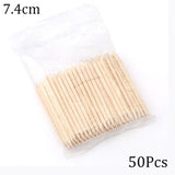 100/50Pcs Orange Wood Nail Sticks Double Sided Cuticle Pusher Remover Rhinestones Dotting Tools Nail Art Manicure Pedicure Care