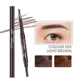 2 in 1 Eyebrow pencil professional Cosmetics makeup for women 5 Colors Waterproof Eyebrow Tattoo brush Long Lasting eyebrow pen