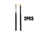 Nail Art Brush Lace Ombre Design Acrylic Nail Gradient Pen DIY UV Gel Painting Drawing Flowers Manicure Salon Tools