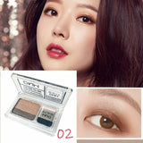 Two-color Matte Eye Shadow Double Small Box Lazy Eye Shadow  Easy to Carry Eyeshadow Tray Professional Women's Cosmetics