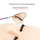 Multifunction Lashes Mirror Stainless Steel Magnifying Mirror For Checking False Eyelashes Extension Lash Makeup Supplies