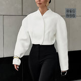 Machete Long Sleeve Loose-fitting Short Coat Women