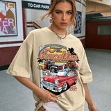 Summer Short-sleeved Top Harajuku Ladies