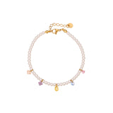 Colorful Zircon Pearl Necklace Exquisite Light Luxury
